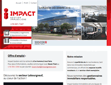 Tablet Screenshot of impactgestion.com